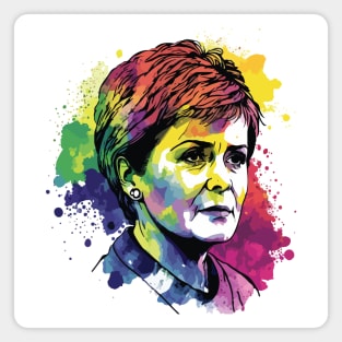 Nicola Sturgeon Art Magnet